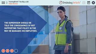 TrainingBriefs® Too Big a Job