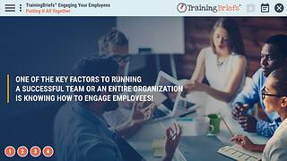 TrainingBriefs® Engaging Your Employees