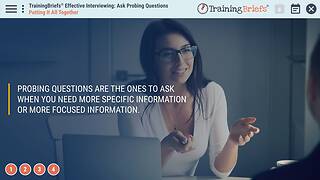 TrainingBriefs® Effective <mark>Interviewing</mark>: Ask Probing Questions