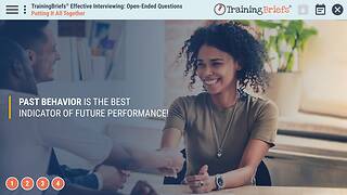 TrainingBriefs® Effective <mark>Interviewing</mark>: Open-Ended Questions