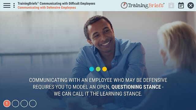 TrainingBriefs® Communicating with Difficult Employees