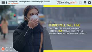 TrainingBriefs® Returning to Work: Common Employee Questions