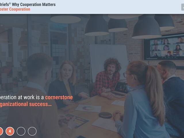 TrainingBriefs® Why Cooperation Matters