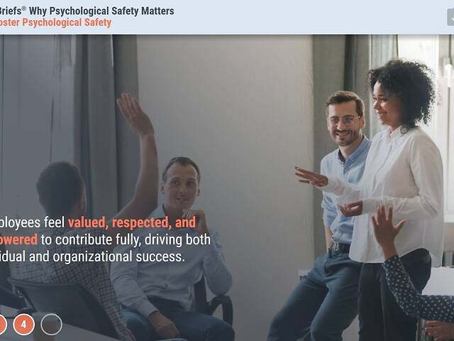 TrainingBriefs® Why Psychological Safety Matters