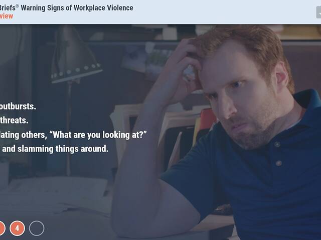 TrainingBriefs® Warning Signs of Workplace Violence