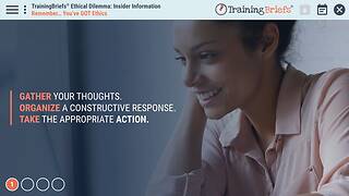 TrainingBriefs® Ethical Dilemma - Insider Information