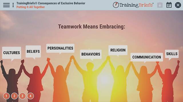 TrainingBriefs® Consequences of Exclusive Behavior