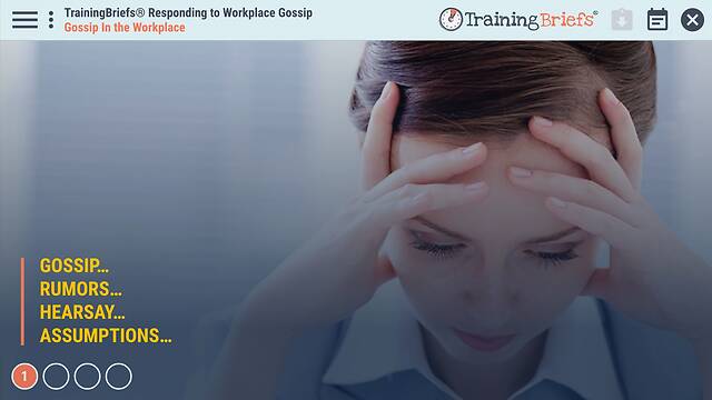 TrainingBriefs® Responding to Workplace Gossip