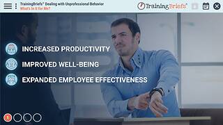 TrainingBriefs® Dealing with Unprofessional Behavior