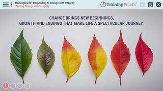 TrainingBriefs® Responding to <mark>Change</mark> with Integrity